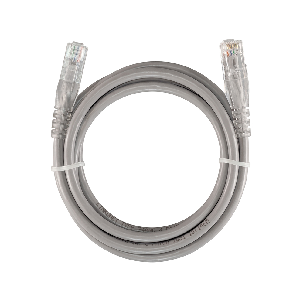 LINKQNET RJ45 CAT6 Anti-Snag Moulded PVC Network Flylead – Grey