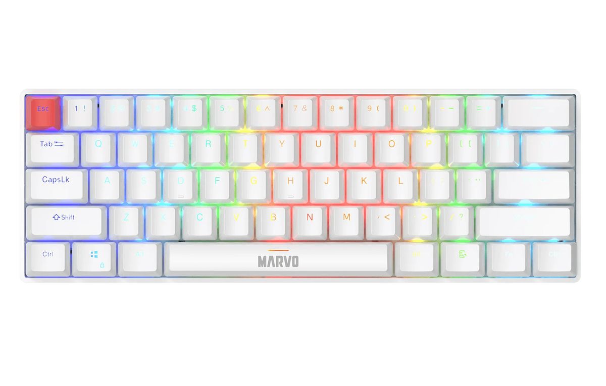 Marvo KG933G WH EN Saber 61 White EN wired keyboard