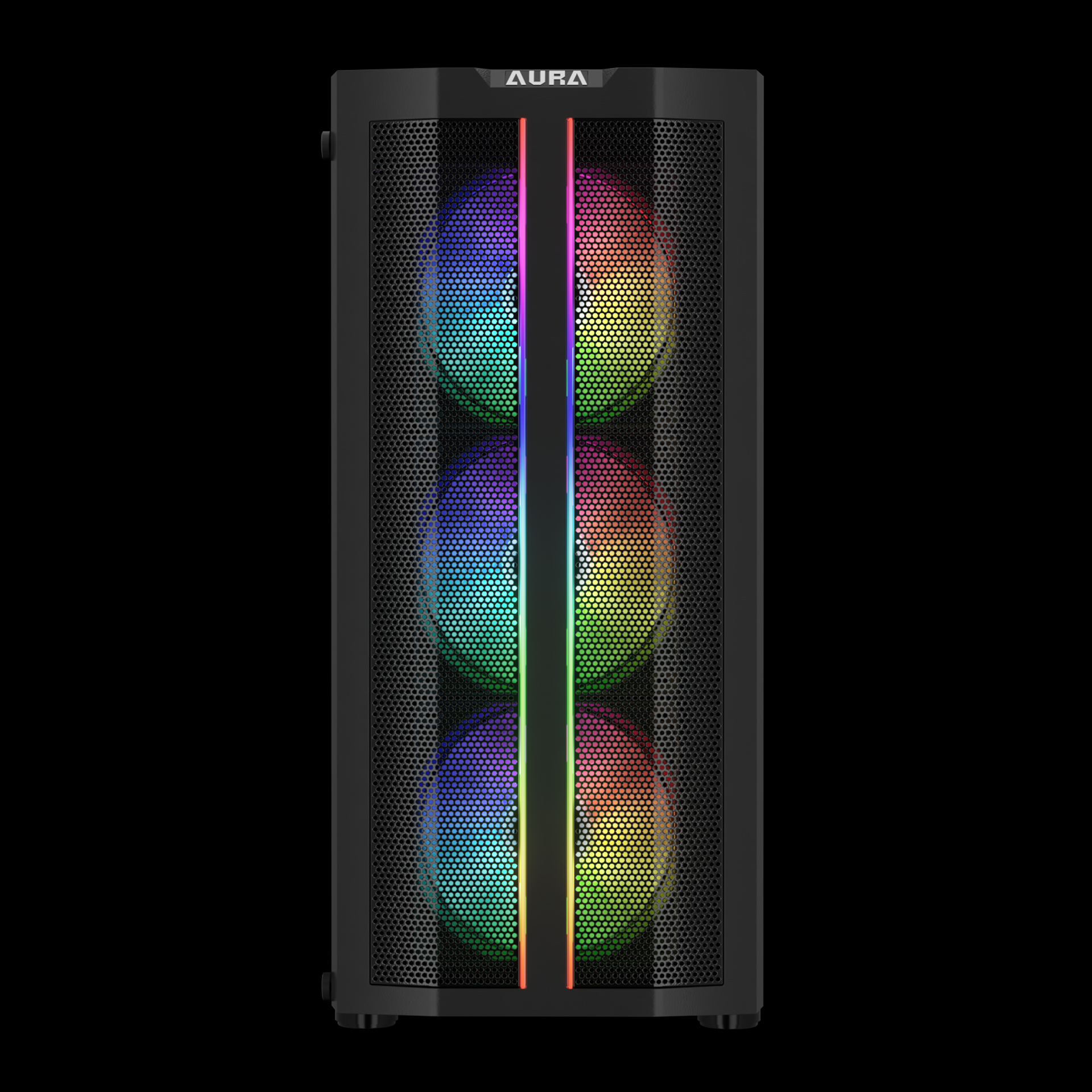 Gamdias Aura GC3 Elite Tempered Glass ATX Gaming Case - Black - Image 5