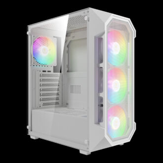 GAMDIAS _ AURA GC1 ELITE WHITE Mesh RGB Mid-tower Case